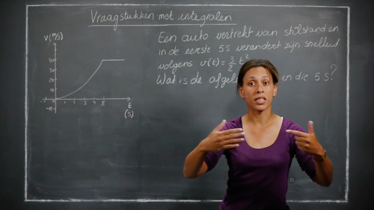 Vraagstukken met integralen.
